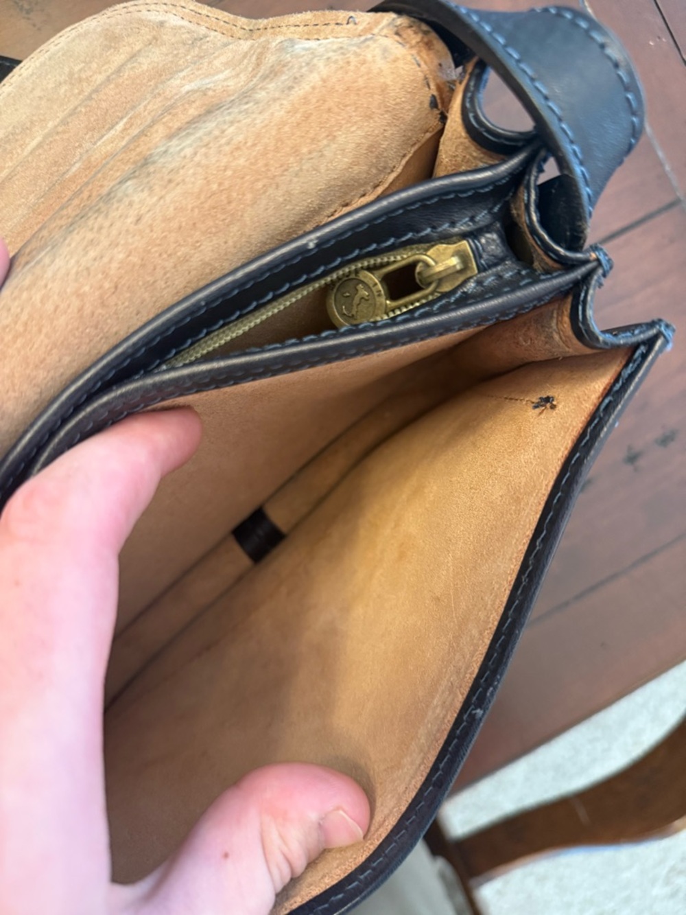 Vera Pelle genuine leather crossbody made in Italy - Picture 12 of 16